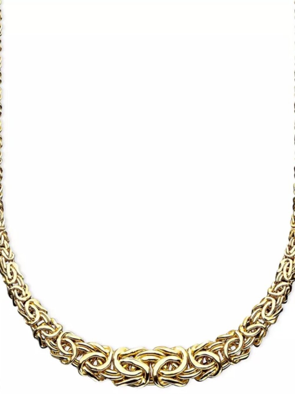 Giani Bernini Byzantine Link Collar Necklace in Sterling Silver, Gold Plated